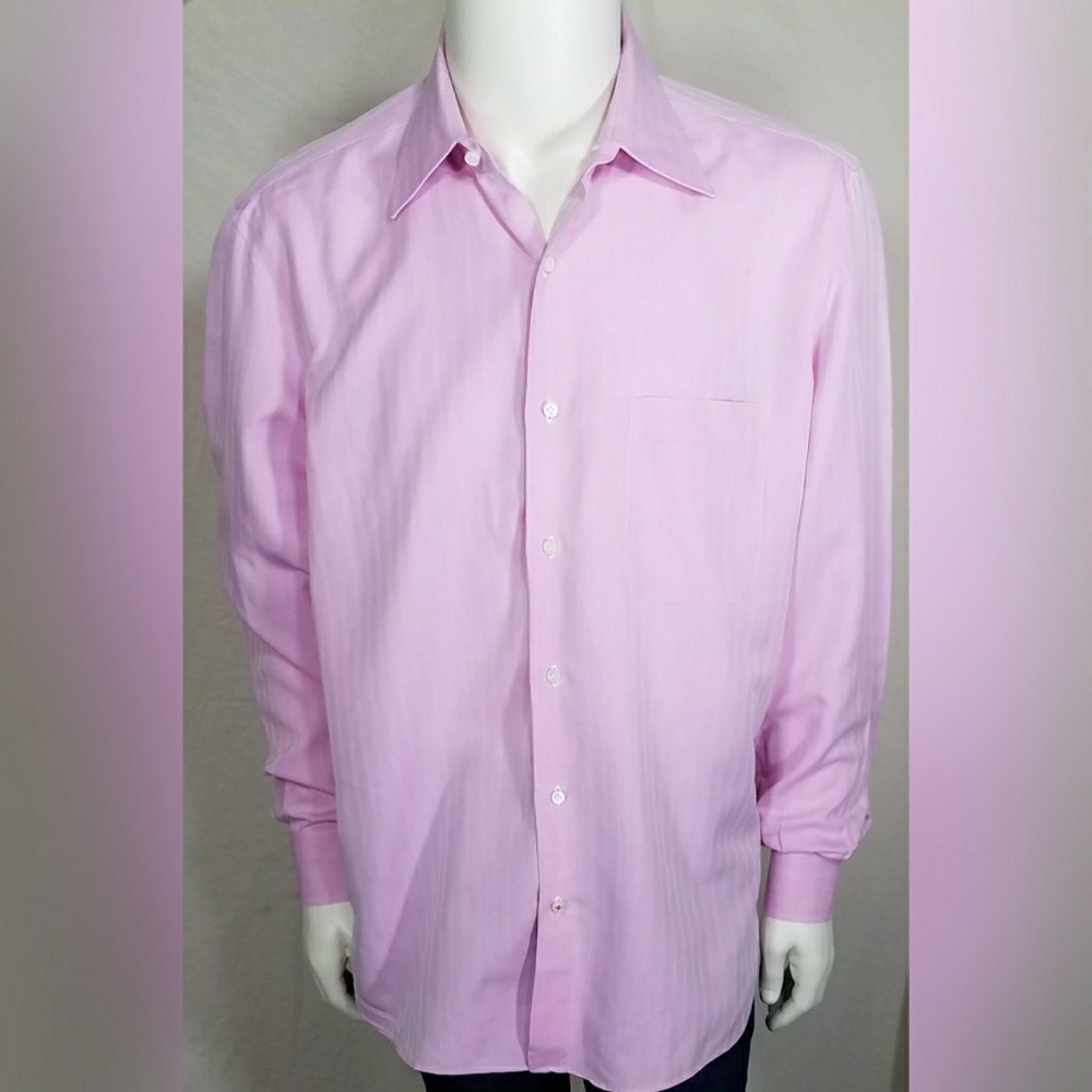 Isaia Napoli 16.5 Long Sleeve Button Down